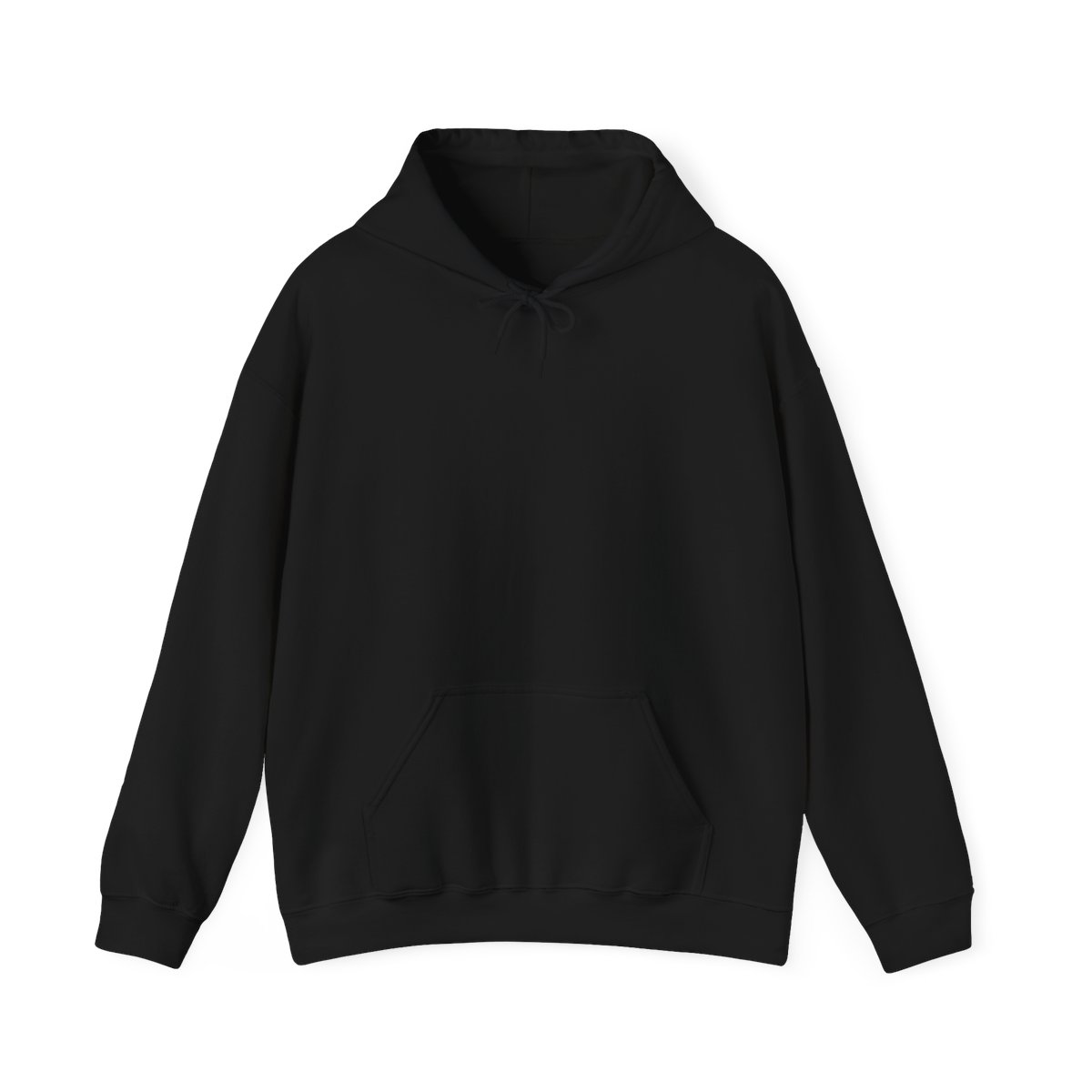 Blank Pullover Hoodie in Black